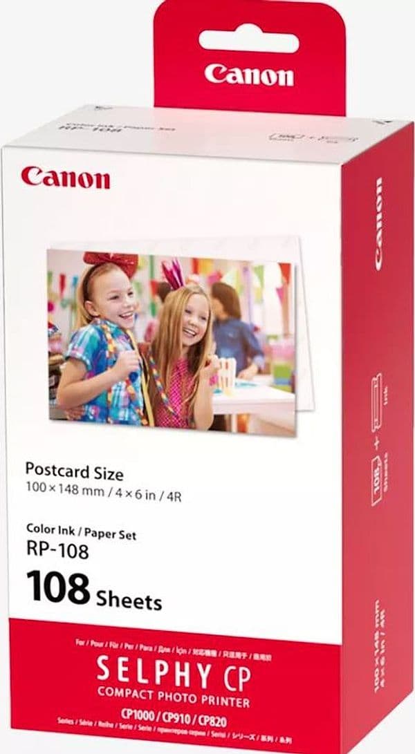 Canon RP-108 Set inchiostro a colori e carta 100 x 148 mm, 108 fogli