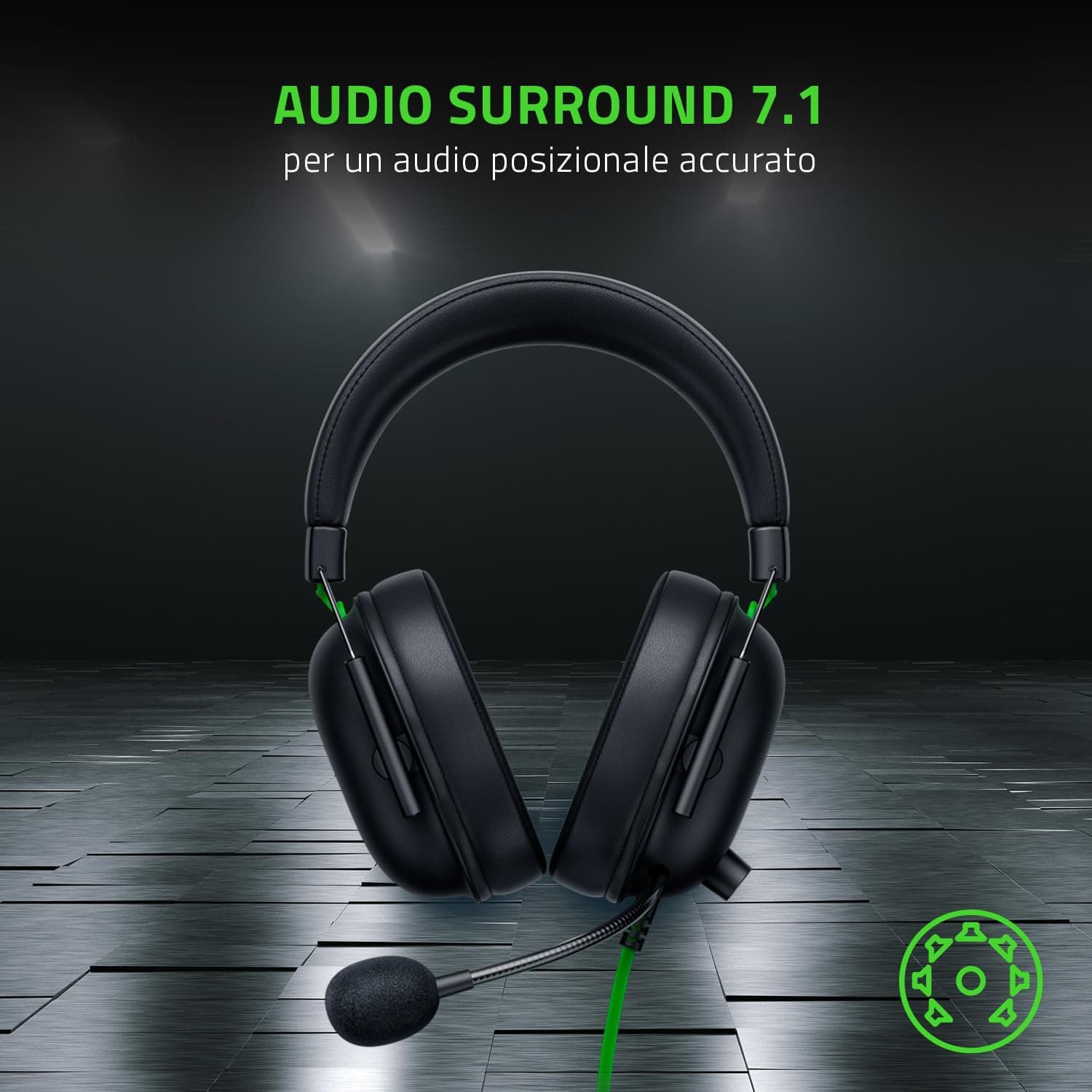 Razer Cuffie Gaming Wired Blackshark V2 X PS4/PS5/Xbox/Switch/Pc Usato - 9