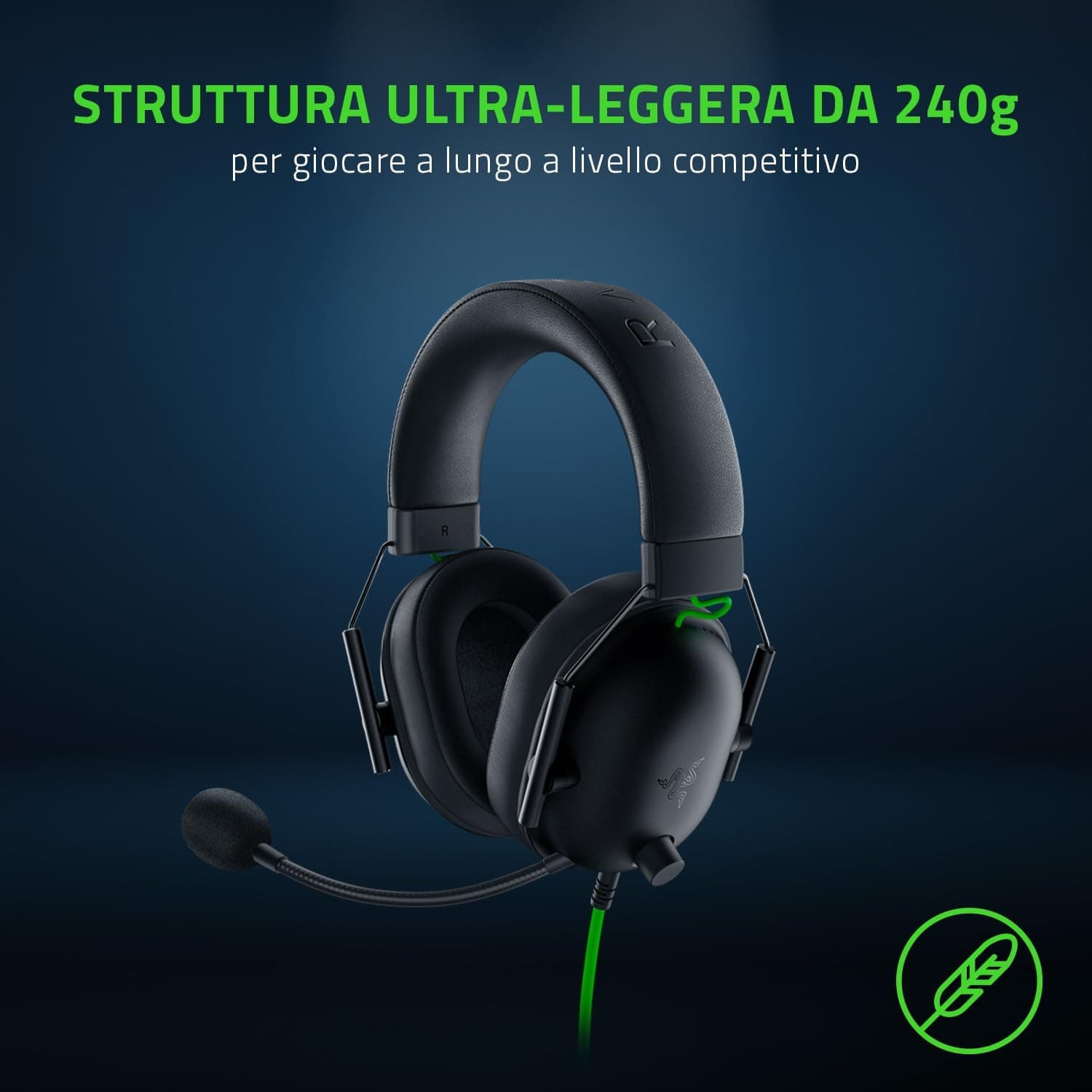 Razer Cuffie Gaming Wired Blackshark V2 X PS4/PS5/Xbox/Switch/Pc Usato - 7