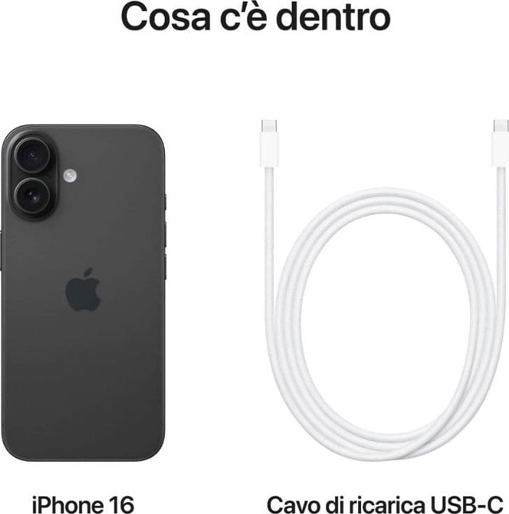 Apple Iphone 16 128Gb Nero Black EU