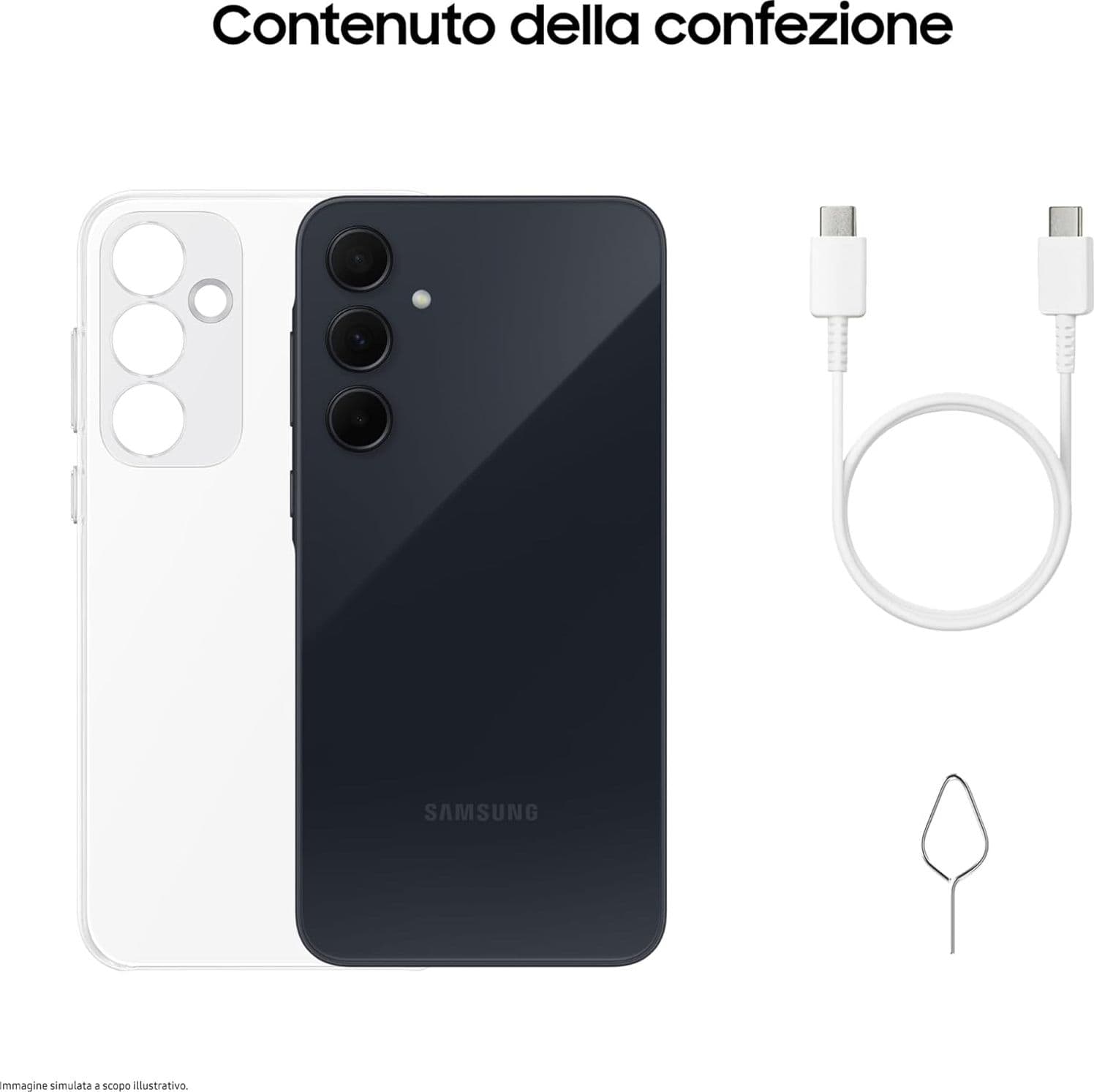 Samsung Galaxy A35 5G 6Gb Ram 128Gb Dual Sim Awesome Navy + Cover Clear Case Omaggio - 6