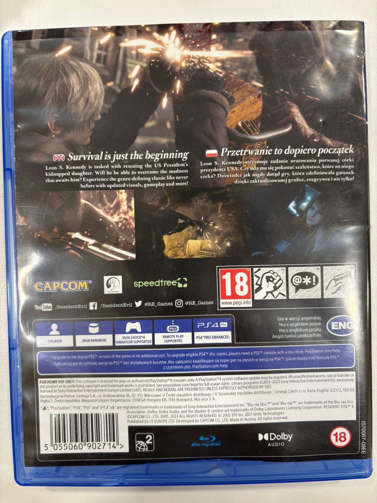 Resident Evil 4 Remake PS4/PS5 UK/Pl Usato - 6