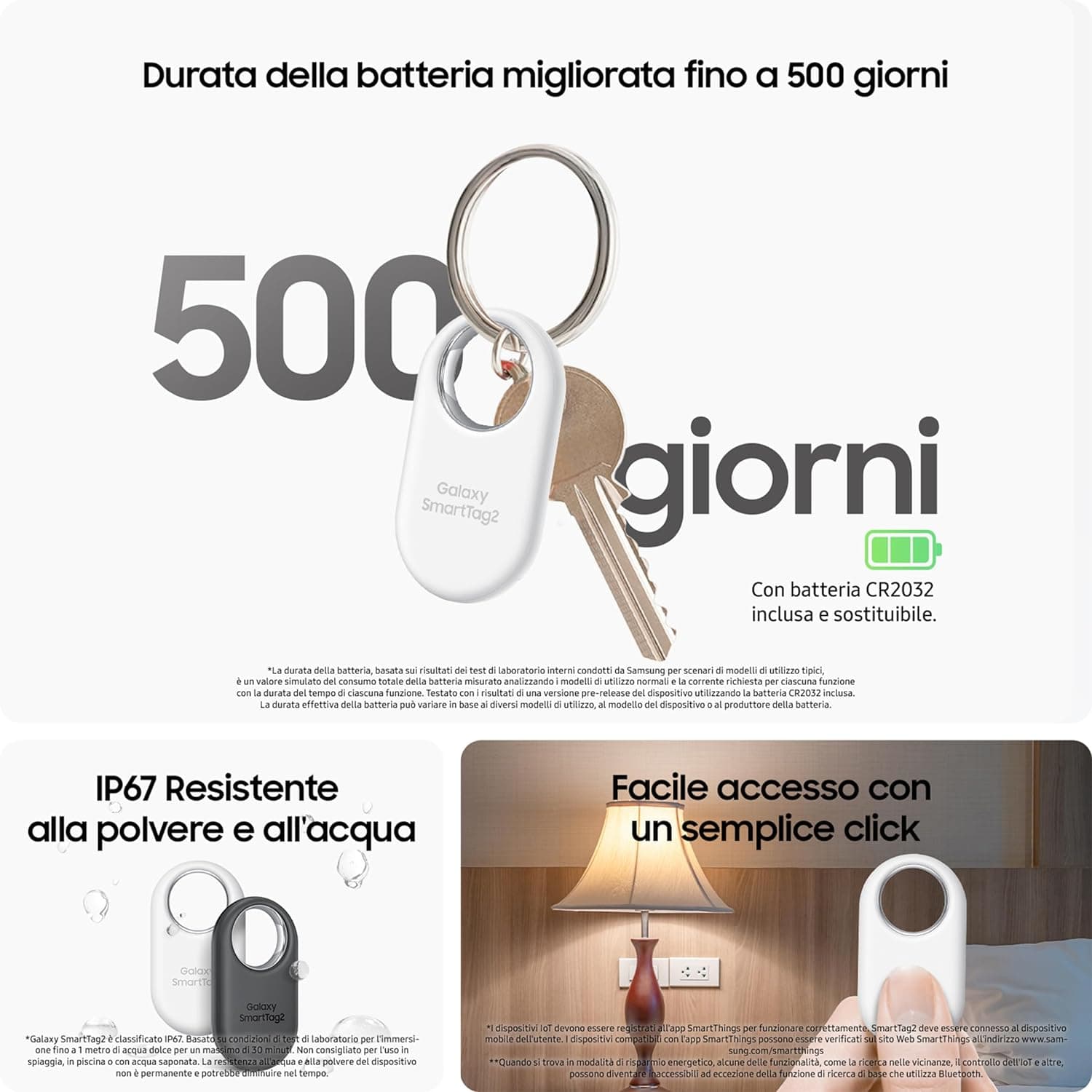 Samsung Galaxy Smart Tag2 Localizzatore Bianco Usato - 2