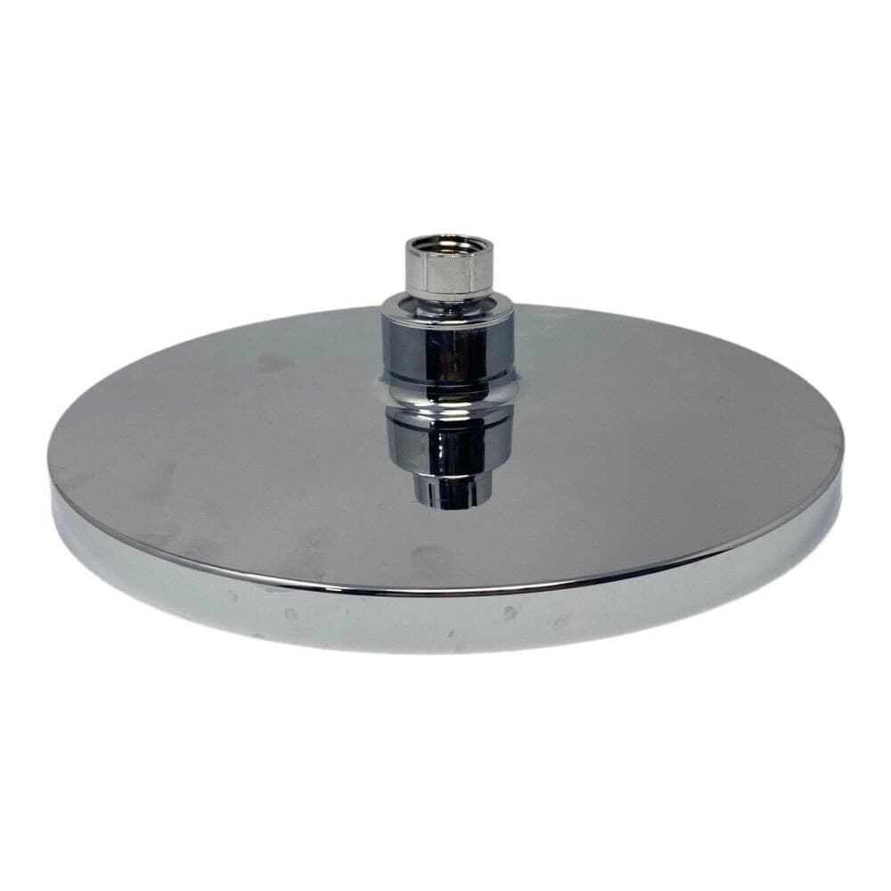 SOFFIONE PER DOCCIA BAGNO ROTONDO 22 CM IN ABS DOCCETTA CROMATO ATTACCO 1/2" 79371 - 5