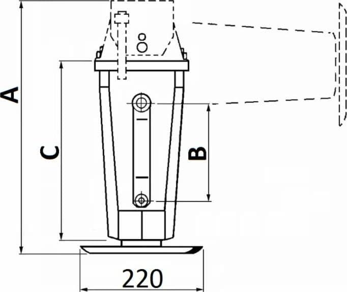 Servotimone tipo cric ø70x260mm - 3