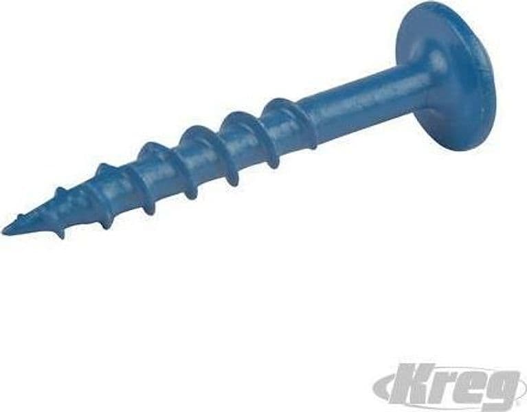 Viti a scomparsa con testa a rondella filettatura grossa Blue-Kote Kreg Kreg Tool