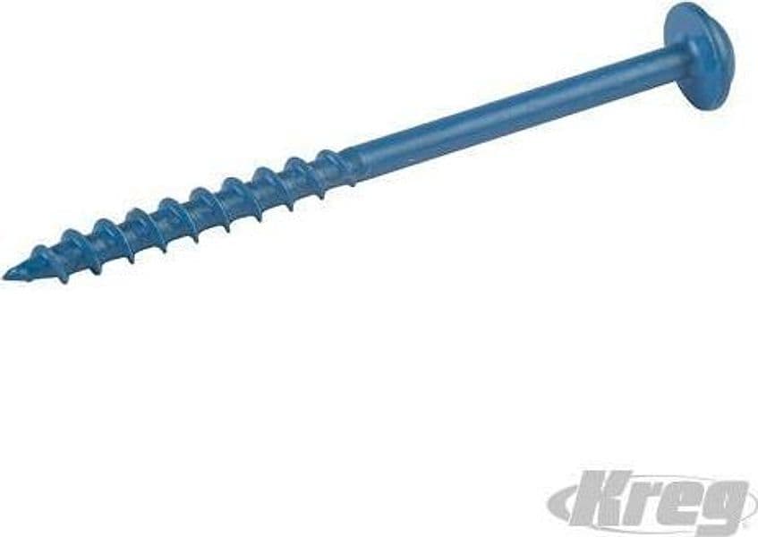 Viti a scomparsa con testa a rondella filettatura grossa Blue-Kote Kreg Kreg Tool