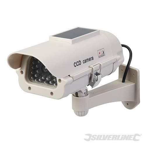 Videocamera di sorveglianza a LED ad energia solare con staffa regolabile silverline