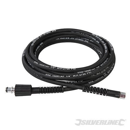 Tubo flessibile da 10m in acciaio 110 bar Silverline