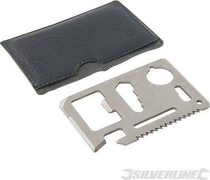Utensile multi uso a forma tesserino 70 x 45mm Silverline