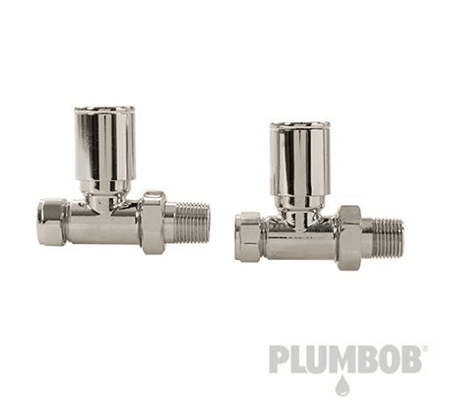 Valvola per radiatore, termoarredo, riscaldato, moderno, dritto, 2 p.zi Plumbob