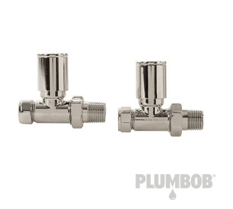 Valvola per radiatore, termoarredo, riscaldato, moderno, dritto, 2 p.zi Plumbob