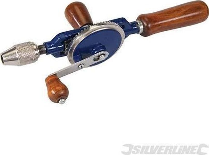 Trapano a mano con doppio pignone 290 mm Silverline falegnameria