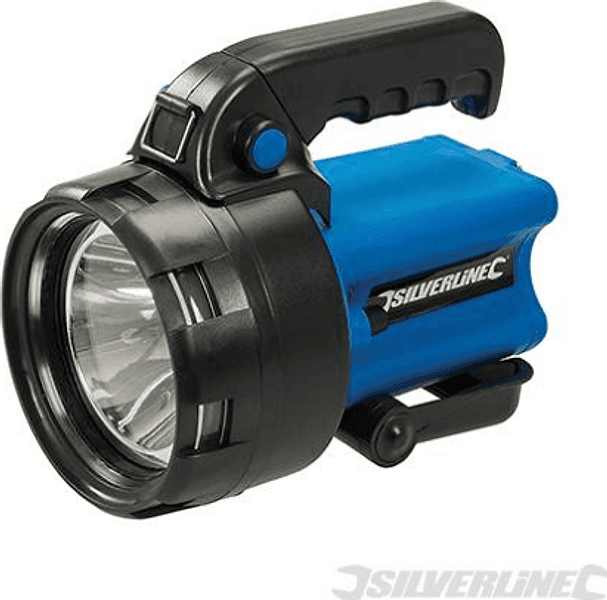 Torcia litio ricaricabile da 3W alta intensità batterie presa per macchina 12V silverline