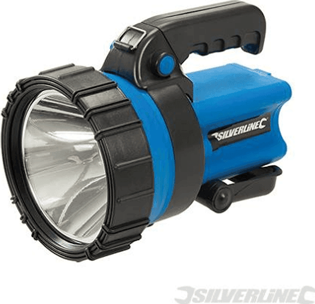 Torcia litio ricaricabile da 5W alta intensità 200 lumen maniglia è regolabile silverline