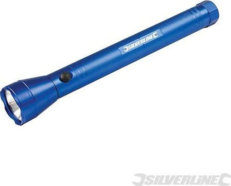 Torcia per vigilanti sorveglianza in alluminio Originale Silverline 175mm Silverline
