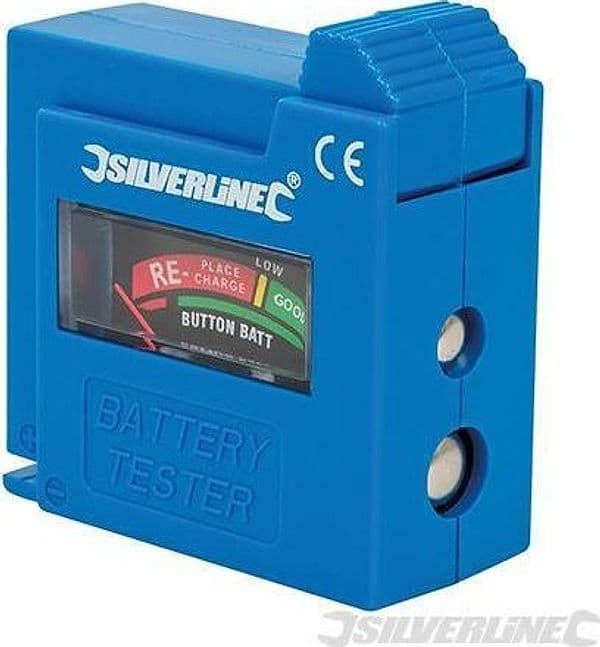 Tester per testare batterie con display Originale Silverline 1,5/9 V