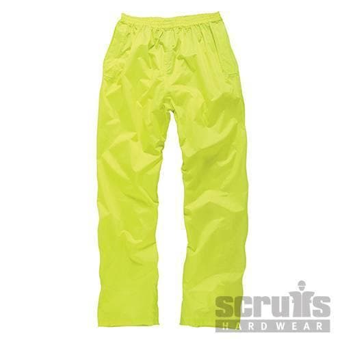 Tuta impermeabile di colore giallo o nero antipioggia con cappuccio regolabile scruffs hardwear