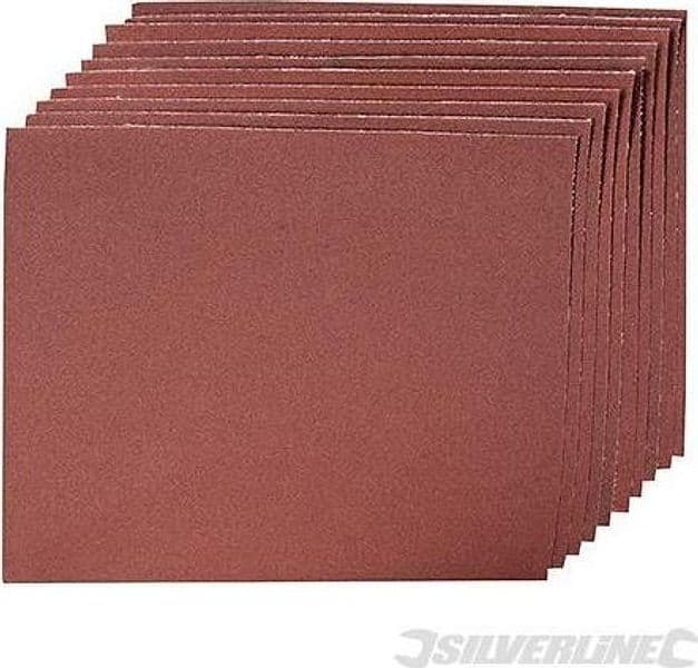 Tela smeriglio per la levigatura del metallo e la rimozione della ruggine silverline nuovo Silverline
