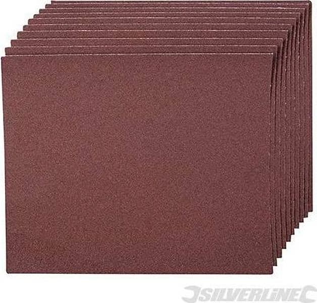 Tela smeriglio per la levigatura del metallo e la rimozione della ruggine silverline nuovo Silverline