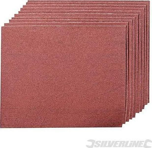 Tela smeriglio per la levigatura del metallo e la rimozione della ruggine silverline nuovo Silverline