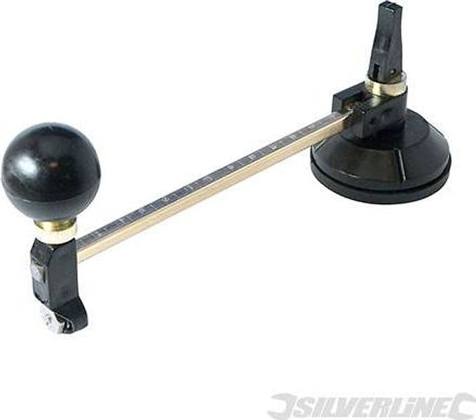 Tagliavetro circolare Silverline 6 dischi da taglio in carburo di tungsteno ventosa