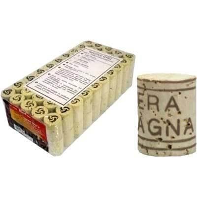 TAPPO IN SUGHERO “VERA SPAGNA” 100 PZ ø MM .24x40h. PER BOTTIGLIE VINO SPUMANTE