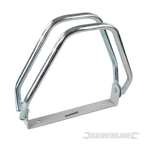 Supporto in acciaio per bici a parete regolabile su 180° Silverline
