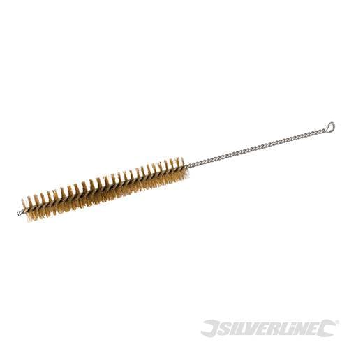 Spazzola spirale per pulitura tubi fori filettaure trapano accessori auto 19 mm Silverline