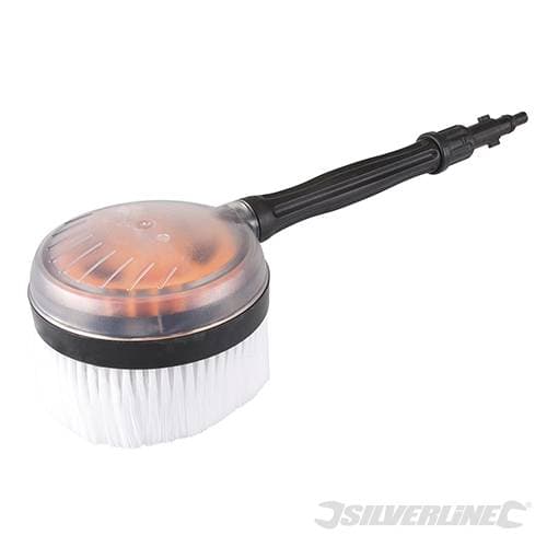 Spazzola rotante pulizia auto moto lavare cerchi ruote 150mm idropulitrice Silverline