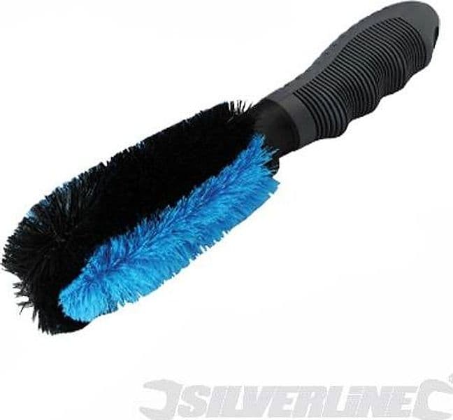 Spazzola pulizia per ruote setole morbide impugnatura morbida Prezzo Silverline