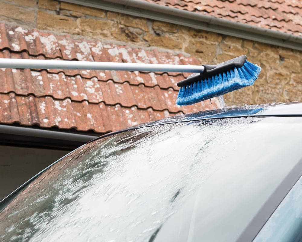 Spazzola per lavaggio auto con braccio estensibile 1.32 - 2.14 M spruzza acqua - 3