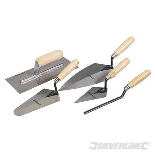 Silverline set 5 cazzuole in acciaio e manico in legno Prezzo