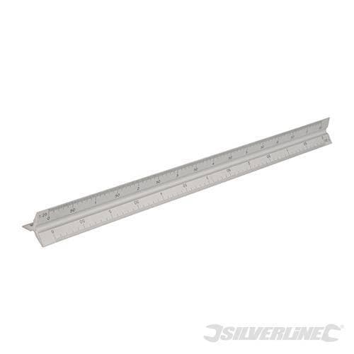 Silverline riga righello scala in alluminio a triangolo 300 mm Prezzo