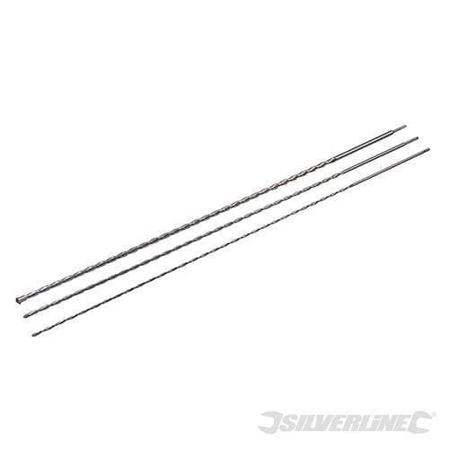 Silverline Set di punte SDS Plus da muratura 3 p.zi da 1500mm
