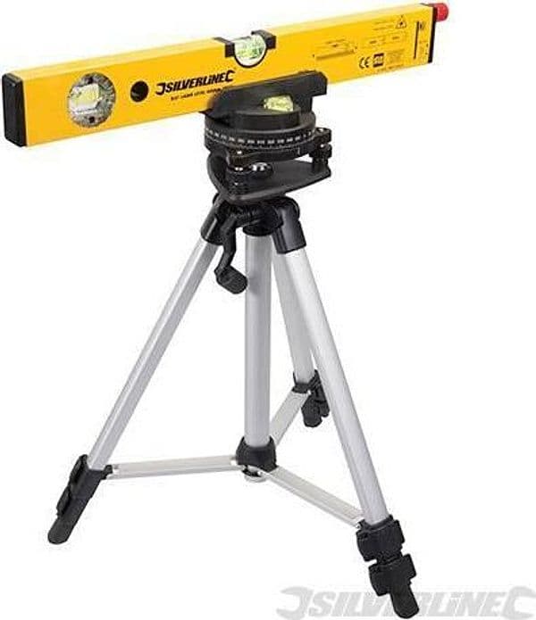 Silverline Livella laser max 30 metri fiale 90-180 gradi + base 3 piedi + valigetta Prezzo Silverline