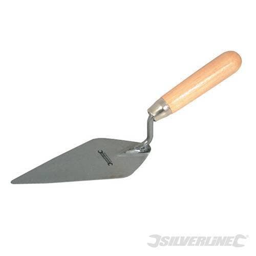 Silverline cazzuola in acciaio appuntita 150 mm manico in legno Prezzo