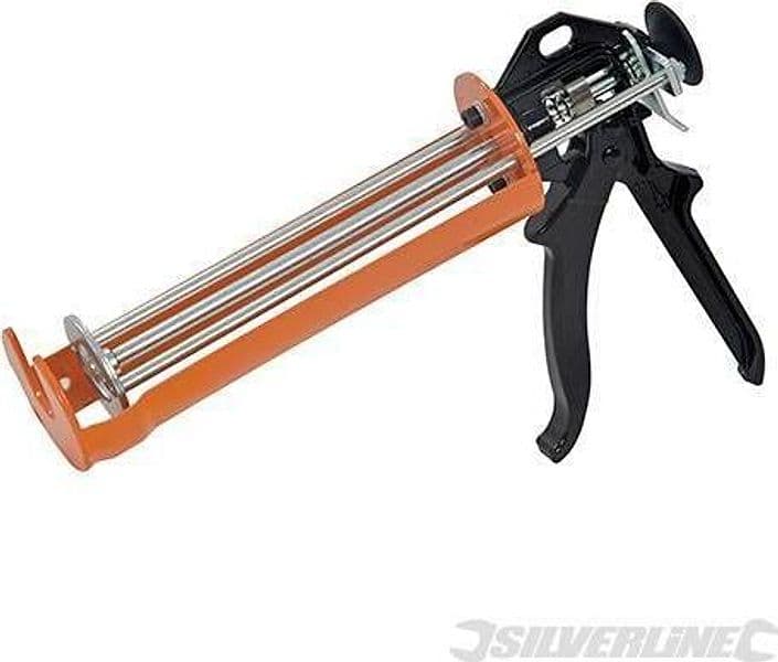 Silverline pistola per silicone sigillante in acciaio supporto 380 ml  Prezzo