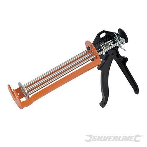 Silverline pistola per silicone sigillante in acciaio supporto 380 ml  Prezzo