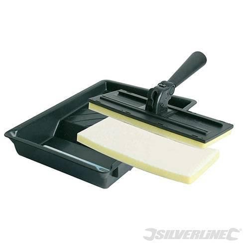 Silverline pennello con spatola in spugna + vassoio in plastica Prezzo