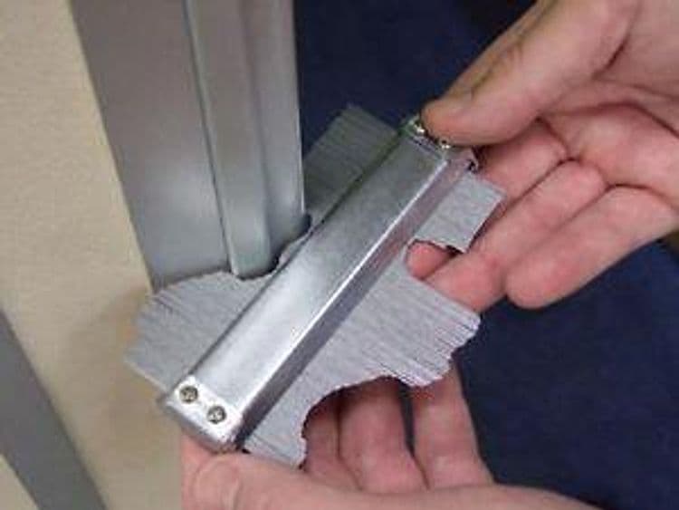 Silverline calibro profilometro in acciaio per profili sagome legno carta 125 mm Silverline