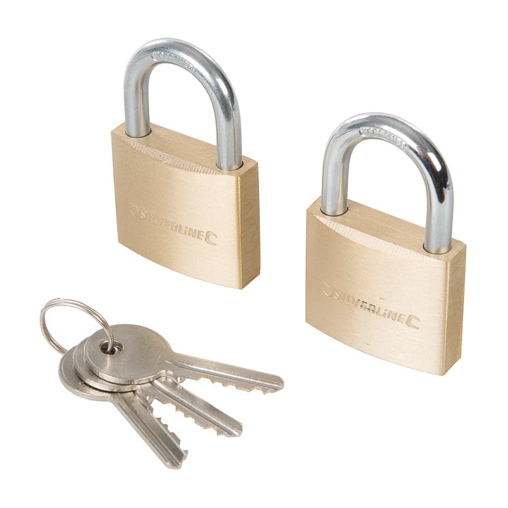 Silverline - Set di lucchetti con chiavi identiche 2 p.zi Eternal Brico