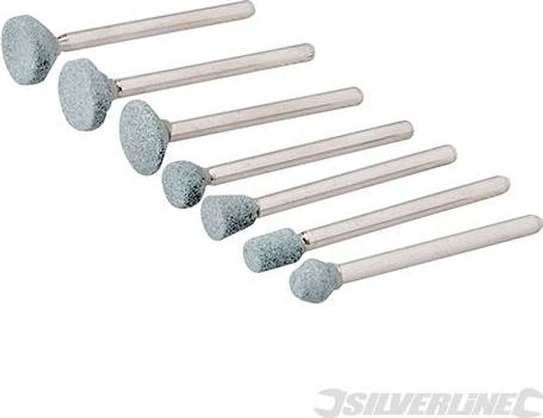 Set di pietre affilatrici per utensili multifunzione 7pezzi Silverline