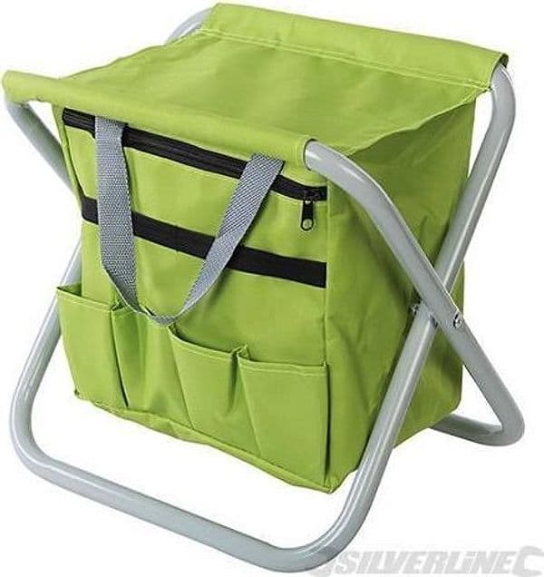 Sgabello da giardino portatile pieghevole sport caccia pesca Silverline