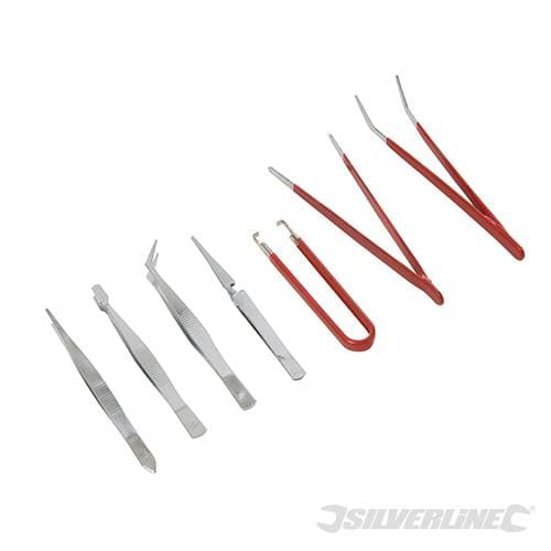 Set di pinzette per vari lavorio Silverline 7 pezzi