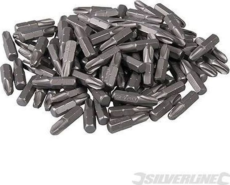 Set punte in cromo vanadio con attacco esagonale 1/4 Taglio PH PZ Silverline Silverline