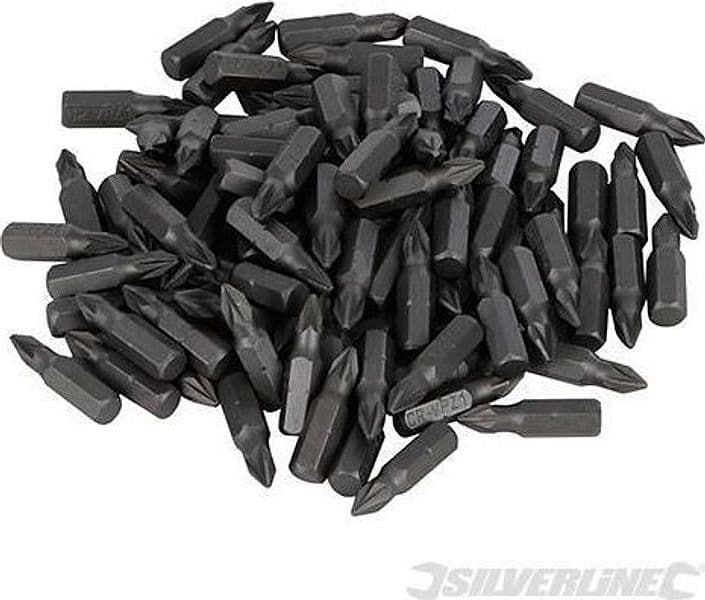 Set punte in cromo vanadio con attacco esagonale 1/4 Taglio PH PZ Silverline Silverline