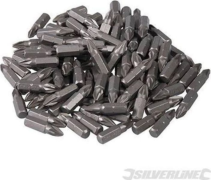 Set punte in cromo vanadio con attacco esagonale 1/4 Taglio PH PZ Silverline Silverline