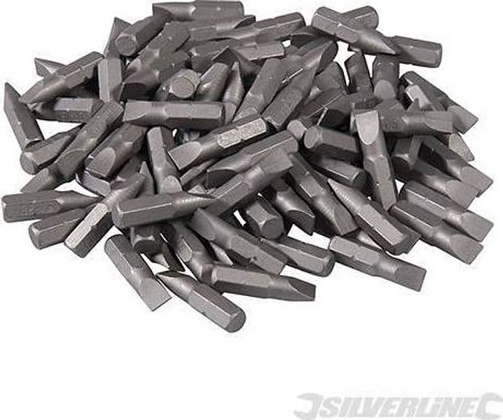 Set punte in cromo vanadio con attacco esagonale 1/4 Taglio PH PZ Silverline Silverline