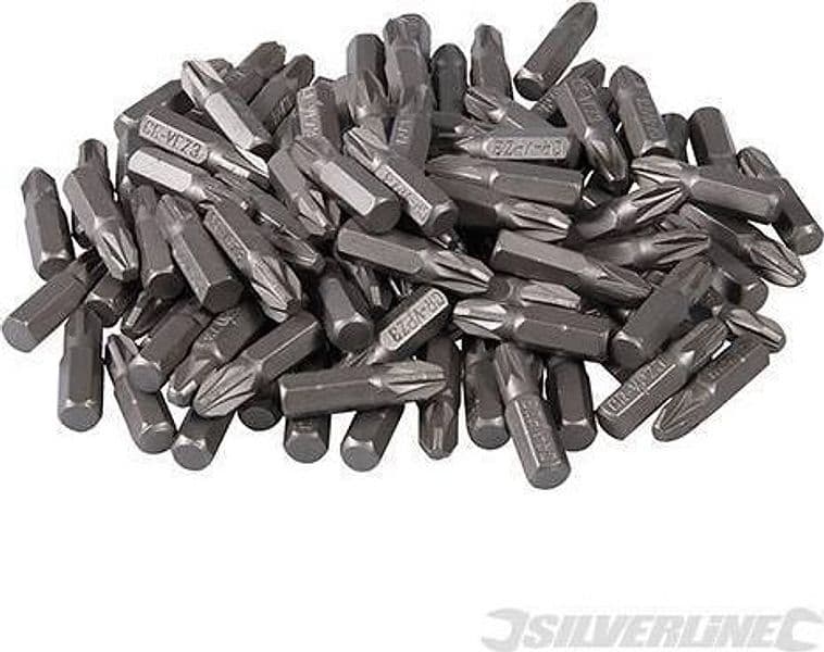 Set punte in cromo vanadio con attacco esagonale 1/4 Taglio PH PZ Silverline Silverline